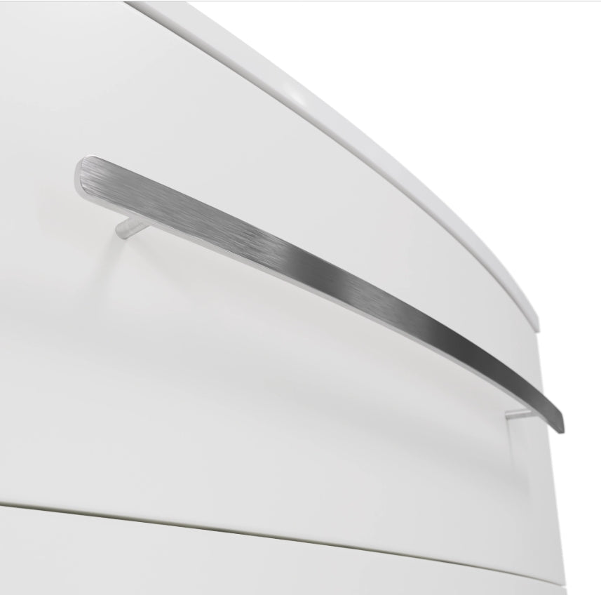 Meuble simple vasque, 2t l.81.2 x H.53.7 x P.47.5 cm, blanc mat,berl