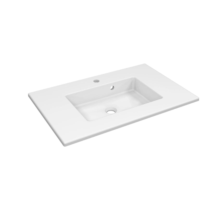 Meuble simple vasque, 1t l.90 x H.87.5 x P.48 cm, placage chêne, kasou