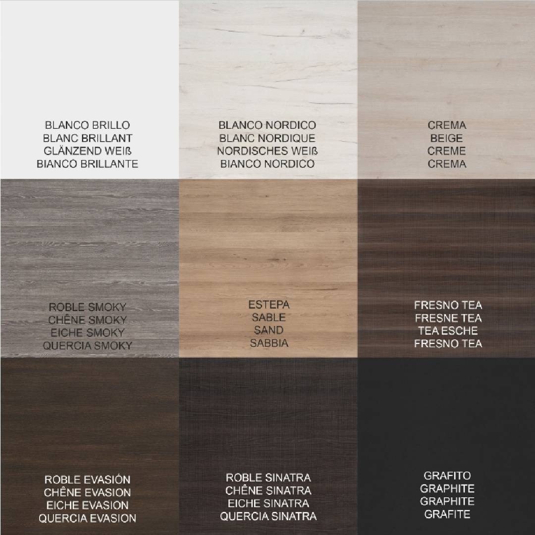 Meuble de salle de bain  3 tiroirs avec lavabo et miroir Imper – Blanc 80x40Cm