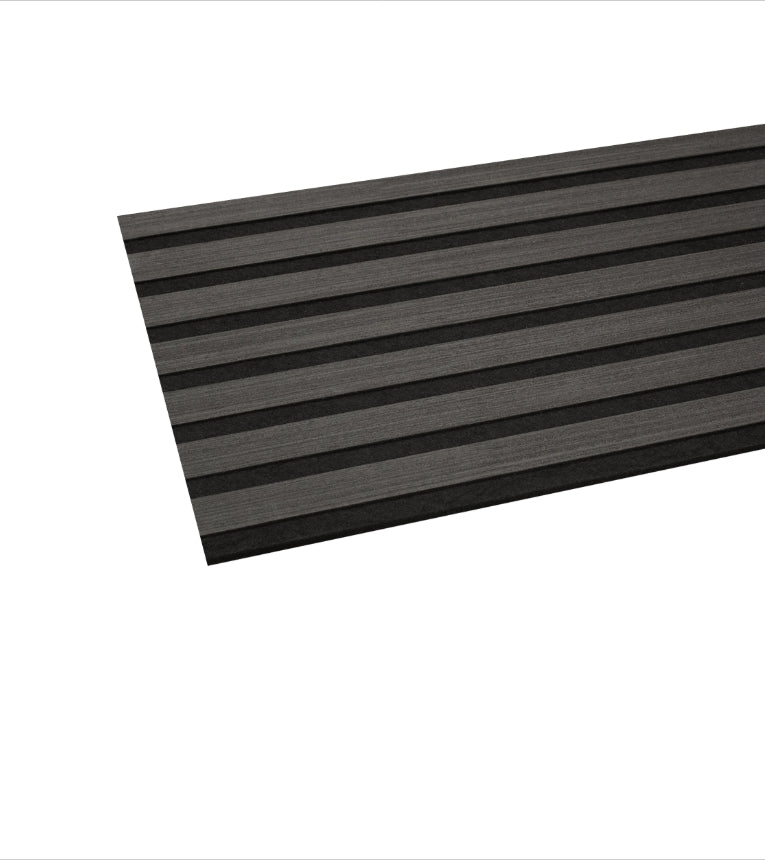 panneaux tasseaux finition chêne fond noir, 260X30cm